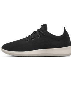 Women's Wool Runner - True Black (Cream Sole)